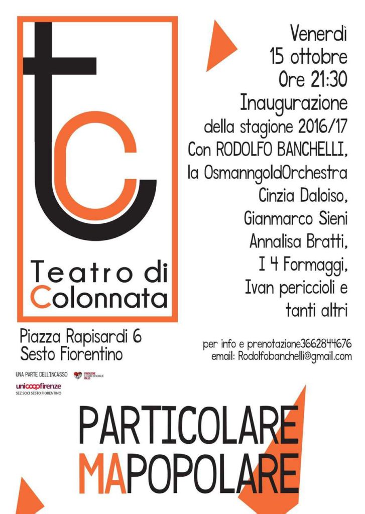 Locandina OsmannGold concerto OsmannGold Particolare ma Popolare
