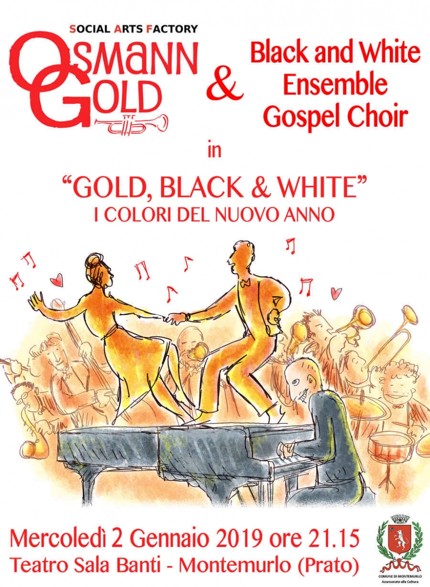 Locandina OsmannGold concerto Gold, Black & White: i colori del nuovo anno