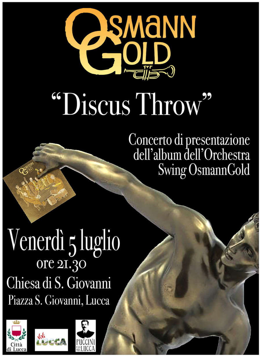 Locandina OsmannGold concerto Discus Throw - Vivi Lucca 2019