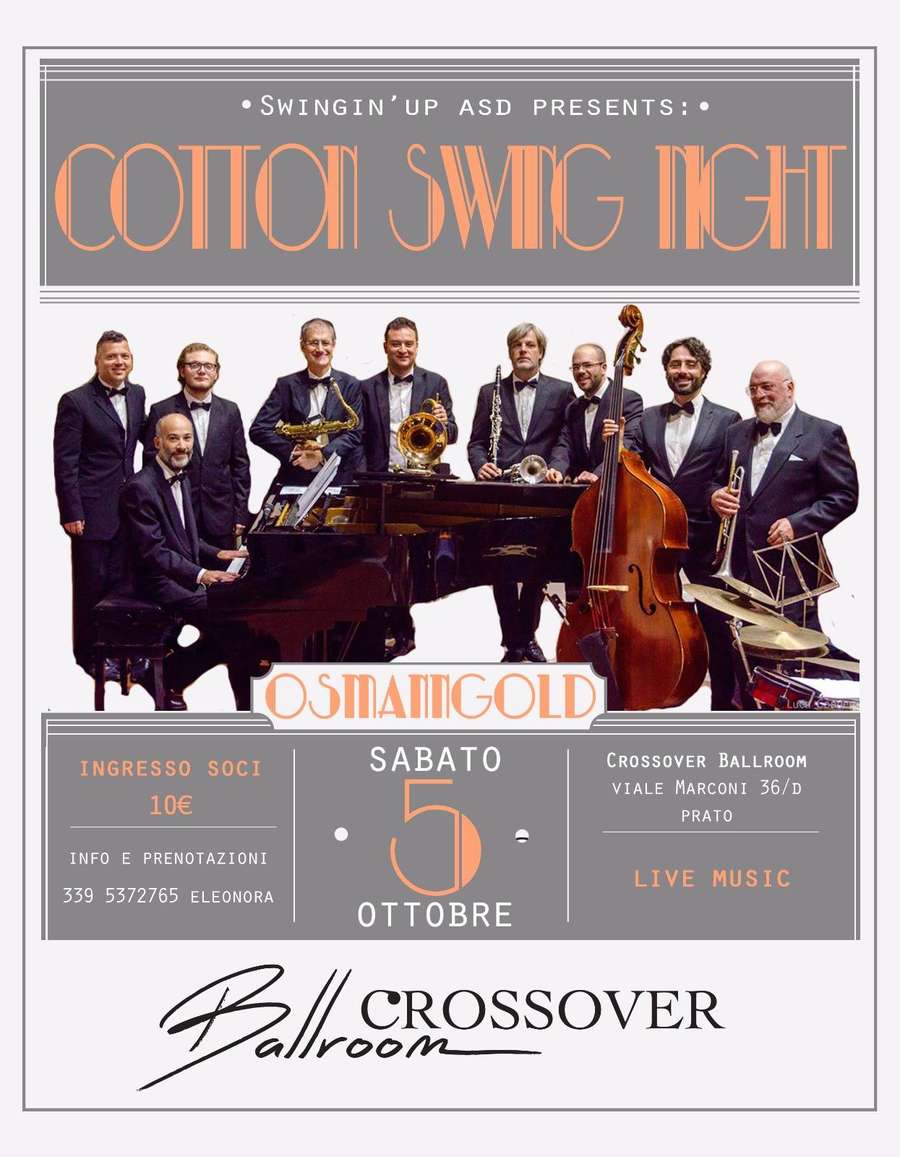 Locandina OsmannGold concerto Cotton Swing Night