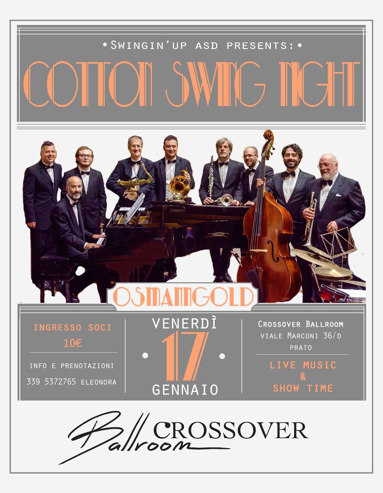 Locandina OsmannGold concerto Cotton Swing Night