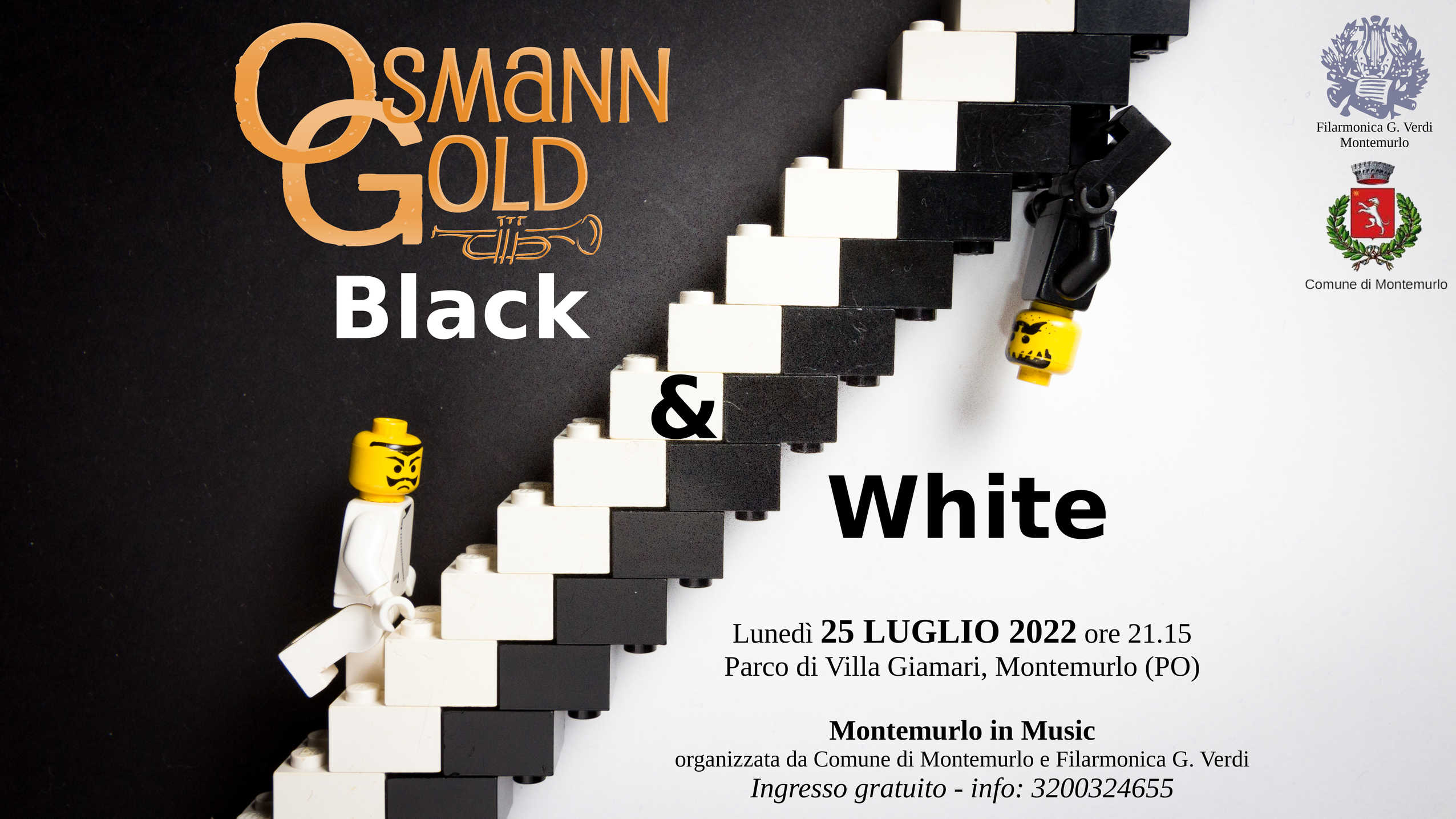 Locandina spettacolo OsmannGold "OsmannGold in Black & White" a Montemurlo