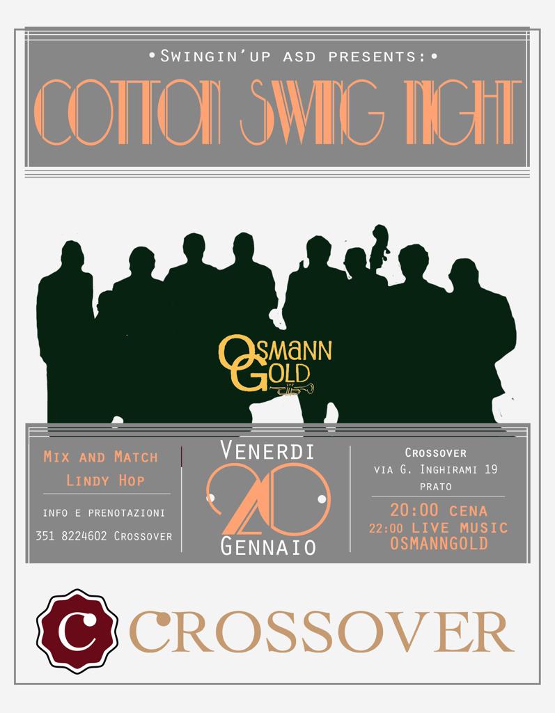 Locandina OsmannGold concerto Cotton Swing Night