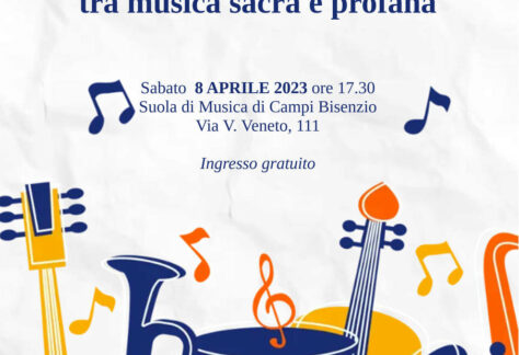 Locandina del concerto OsmannGold "Tra musica sacra e profana" a Campi Bisenzio