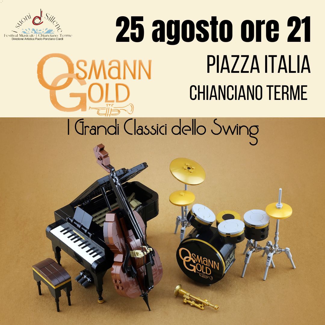 Locandina del concerto OsmannGold "I Grandi Classici dello Swing" a Chianciano