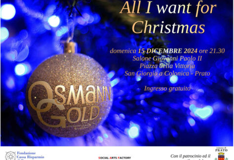 Locandina del concerto OsmannGold All I want for Christmas a San Giorgio a Colonica