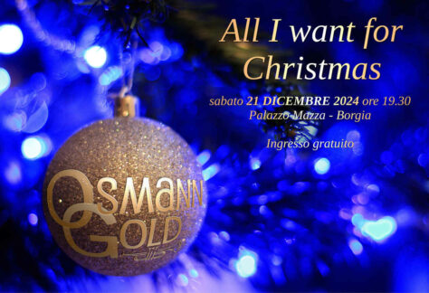 Locandina del concerto All I want for Christmas di OsmannGold a Borgia