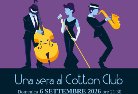 Locandina del concerto Una sera al Cotton Club per Camaiore Jazz Festival 2026