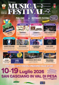 Locandina generale Musica Festival 2026 San Casciano Val di Pesa